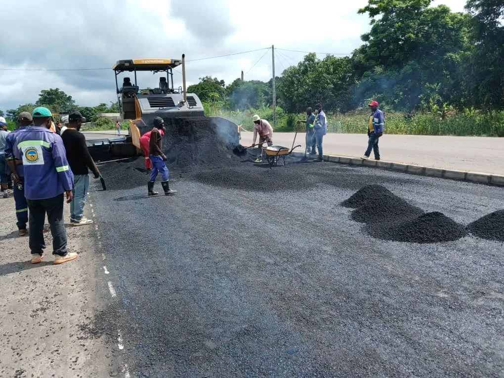 Pénétrante Nord de Yaoundé : Reprise du bitumage au PK 18